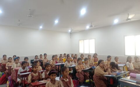 Newly constructed classroom for primary classes